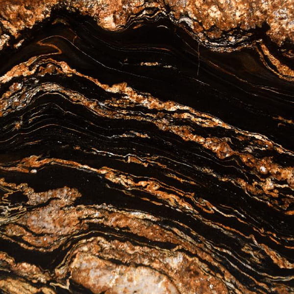 Magma Gold / Black Countertops