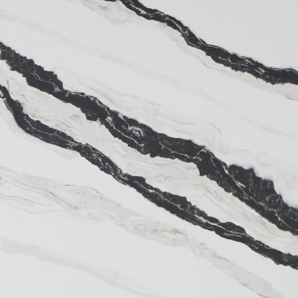 Panda Black Quartz Countertops