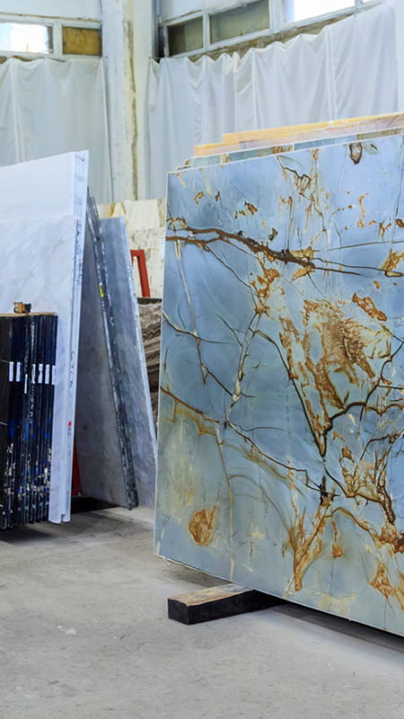 Visit our quartzite store and see a wide array of quartzite slabs.